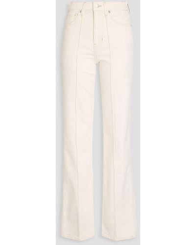 Veronica Beard High-rise Straight-leg Jeans - White