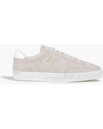 RE/DONE 90s Skate Leather-trimmed Suede Sneakers - White