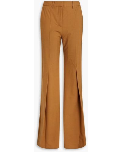 Palmer//Harding Woven Flared Trousers - Brown