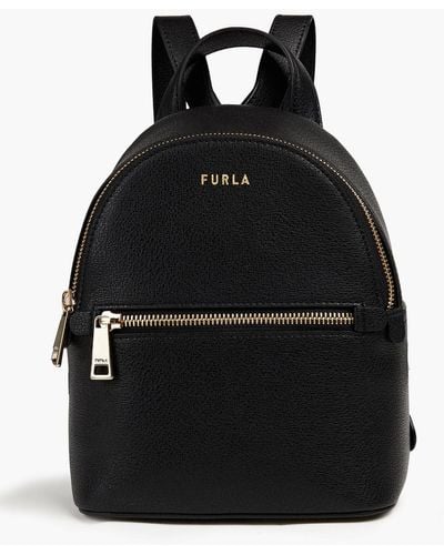 Furla Textured-leather Backpack - Black