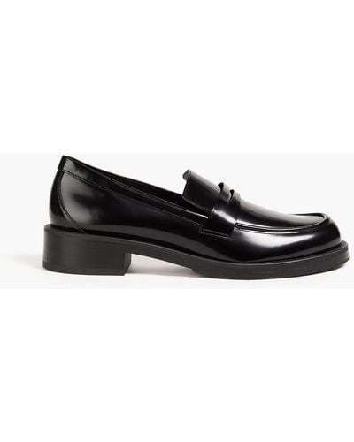 Stuart Weitzman Palmer Leather Loafers - Black