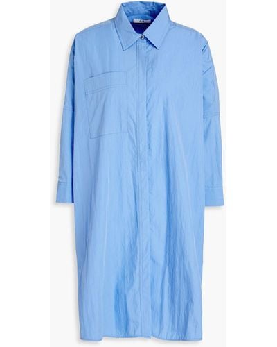 Co. Hemd aus popeline aus einer baumwollmischung in knitteroptik - Blau