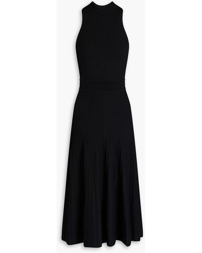 Jonathan Simkhai Marianne Ribbed-knit Midi Dress - Black