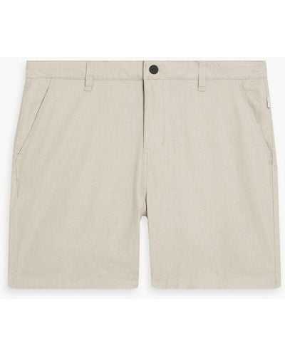 Onia Linen-blend Shorts - White