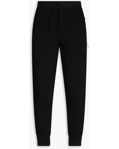 Y-3 French Cotton-terry Sweatpants - Black