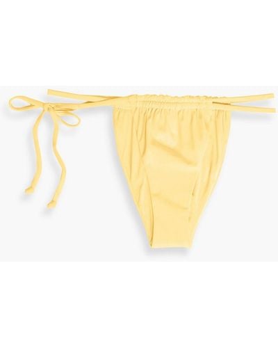 Onia Misha Low-rise Bikini Briefs - Yellow