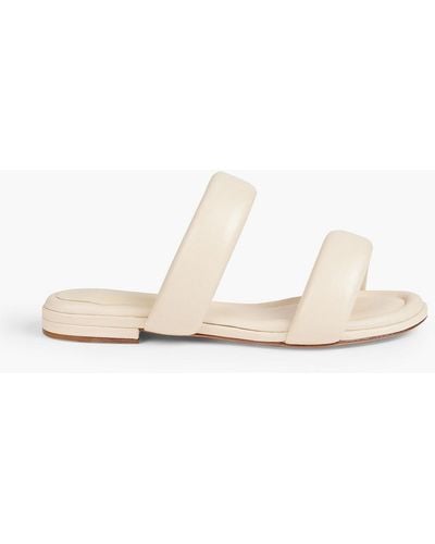Alexandre Birman Lilla Padded Leather Sandals - White