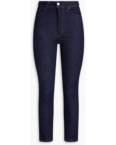 Acne Studios Cropped High-rise Skinny Jeans - Blue