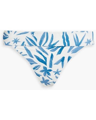 Onia Karina halbhohes bikini-höschen mit print - Blau
