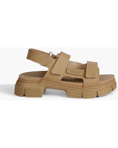Ganni Rubber Sandals - Natural