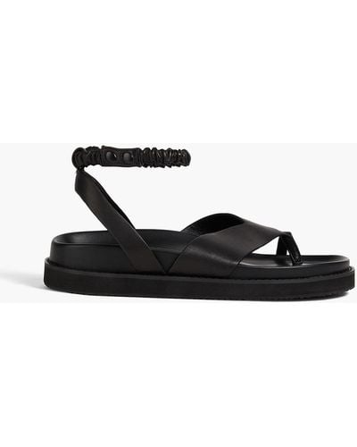 Jonathan Simkhai Talie Leather Platform Sandals - Black