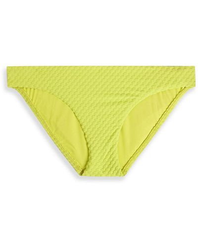 Seafolly Stretch-jacquard Low-rise Bikini Briefs - Yellow