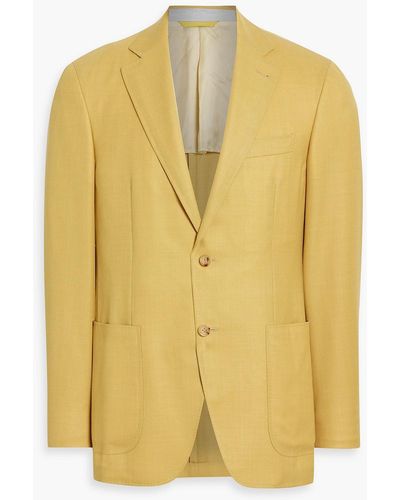 Canali Wool Blazer - Yellow