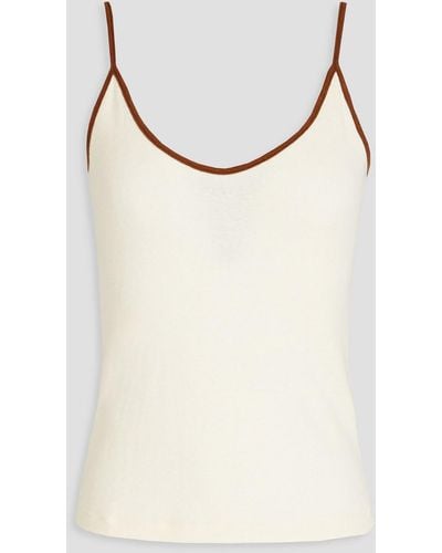 RE/DONE Cotton-jersey Tank - Natural