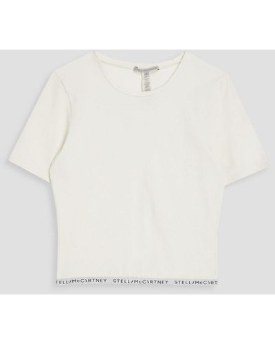 Stella McCartney Stretch-cotton Jersey T-shirt - White