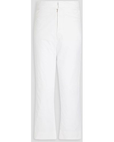 Maison Margiela Hose aus seiden-georgette - Weiß