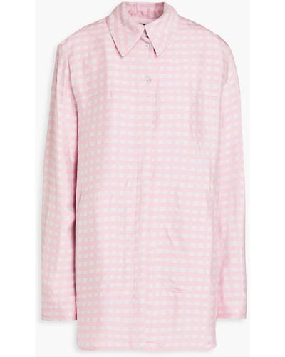 Jacquemus Passio Gingham Jacquard Shirt - Pink