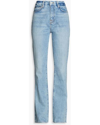 FRAME Le super hoch sitzende bootcut-jeans - Blau