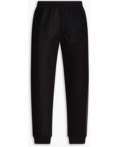 Y-3 Wool-blend Felt Sweatpants - Black