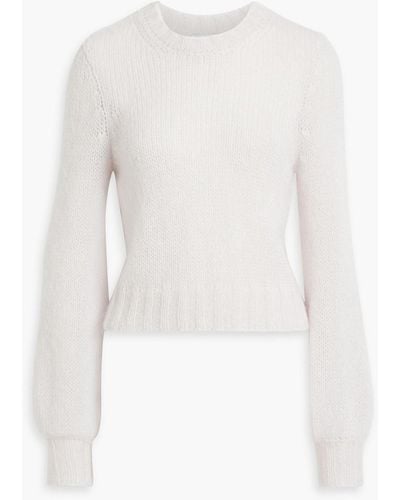 Iris & Ink Hailey Mohair-blend Sweater - White