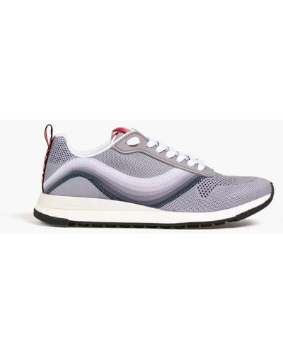 Paul Smith Rappid Printed Mesh Trainers - Grey