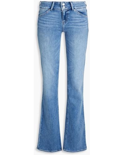 PAIGE Sloane Low-rise Bootcut Jeans - Blue