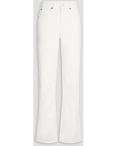Victoria Beckham Julia High-rise Bootcut Jeans - White