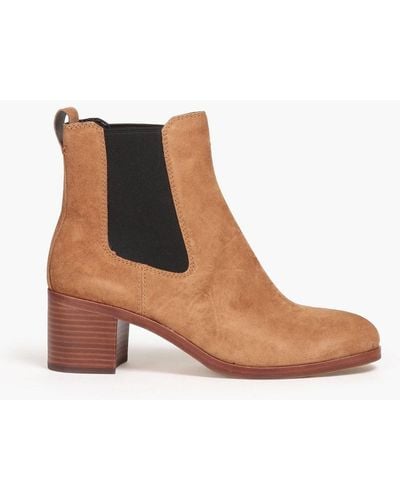 Rag & Bone Suede Ankle Boots - White
