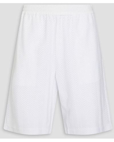 Missoni Crochet-knit Cotton-blend Shorts - White