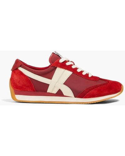 Tory Burch Shell Suede Trainers - Red