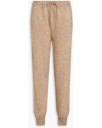 Sandro Cashmere Track Trousers - Natural
