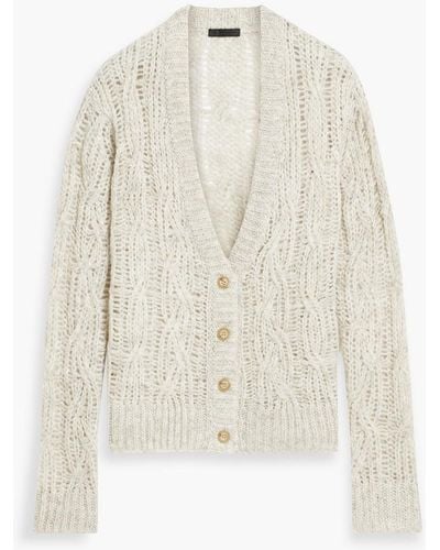 ATM Cable-knit Cardigan - White