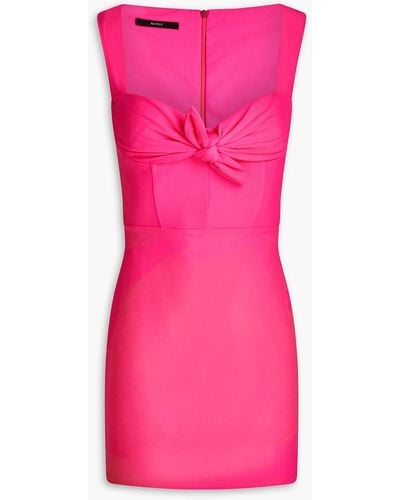 Alex Perry Lycra Knotted Stretch-jersey Mini Dress - Pink