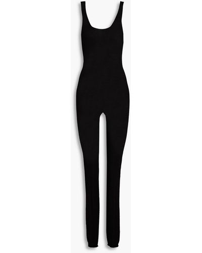 Rick Owens Jumpsuit aus kaschmir - Schwarz