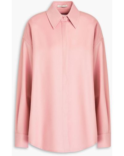 Emilia Wickstead Hemd aus woll-flanell - Pink