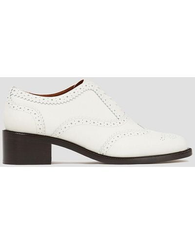 Zimmermann Perforated Leather Brogues - White