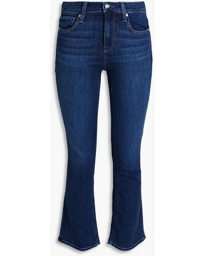 PAIGE Shelby Mid-rise Kick-flare Jeans - Blue