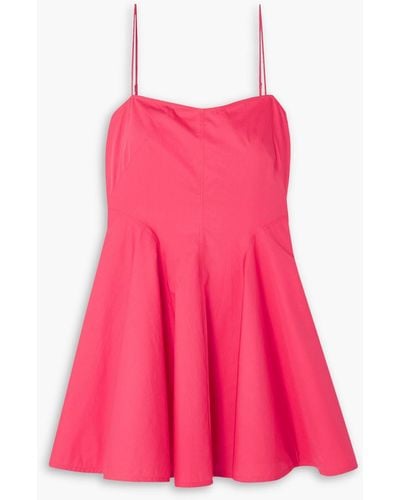 Three Graces London Alma Cotton Mini Dress - Pink