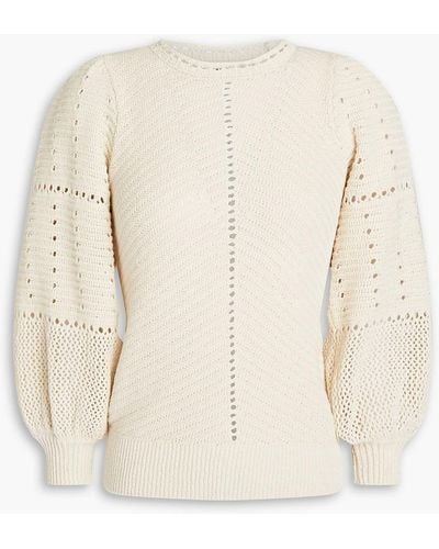 A.L.C. Pointelle-knit Cotton-blend Jumper - Multicolour