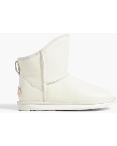 Australia Luxe Cozy Xtra Short Shearling-lined Leather Ankle Boots - Pink