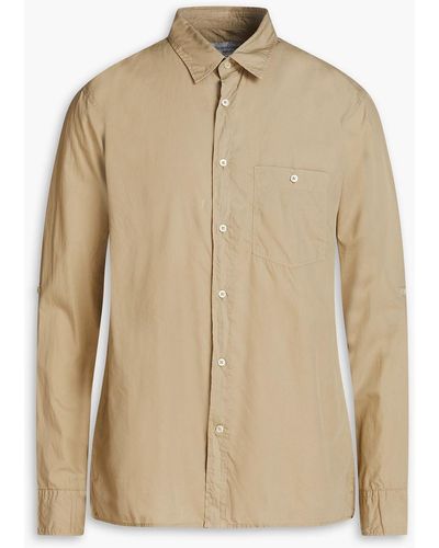 Officine Generale Younes Cotton-poplin Shirt - Natural
