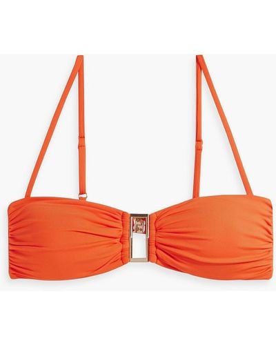 Melissa Odabash Spain Embellished Bikini Top - Orange