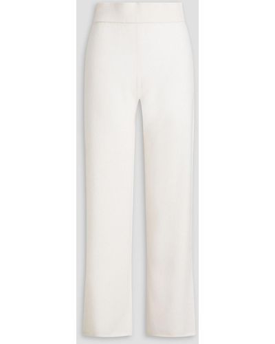 LeKasha Cashmere Straight-leg Pants - White