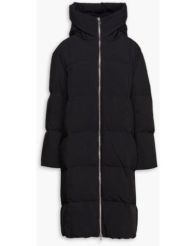 Stand Studio Saylor Quilted Shell Hooded Down Coat - Black