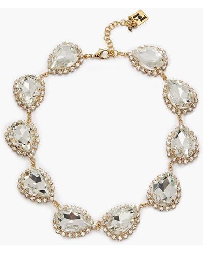 Rosantica Gold-tone Crystal Necklace - White
