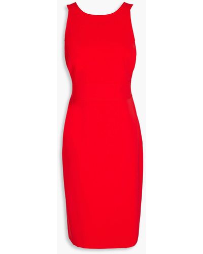 Boutique Moschino Cutout Crepe Dress - Red