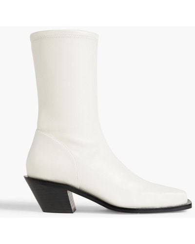 Jonathan Simkhai Livvy Faux Leather Ankle Boots - White