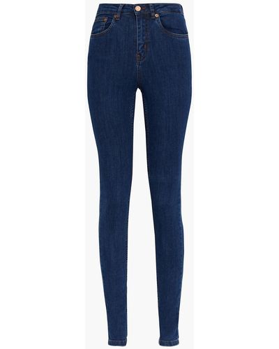 Gestuz Emily High-rise Skinny Jeans - Blue