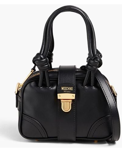 Moschino Leather Tote - Black