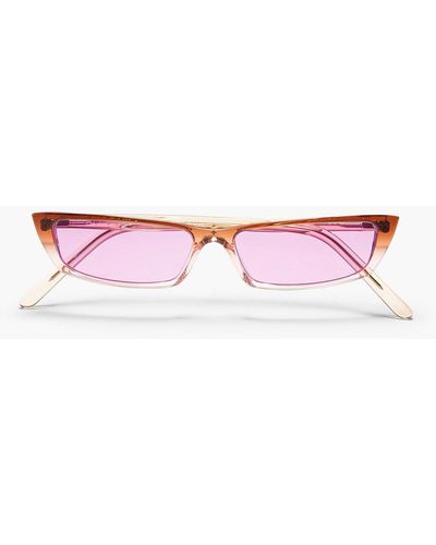 Acne Studios Rectangle-frame Acetate Sunglasses - Brown